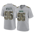 Davalo GB.Packers #95 Devonte Wyatt Player Gray Atmosphere Fashion Home Game Stitched Jerseys