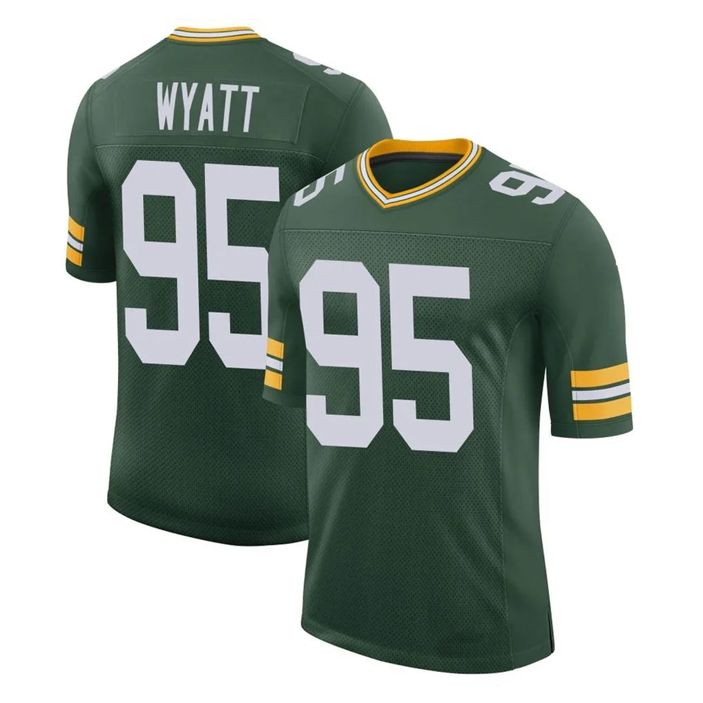 Davalo GB.Packers #95 Devonte Wyatt Player Green Limited Classic Home Game Stitched Jerseys