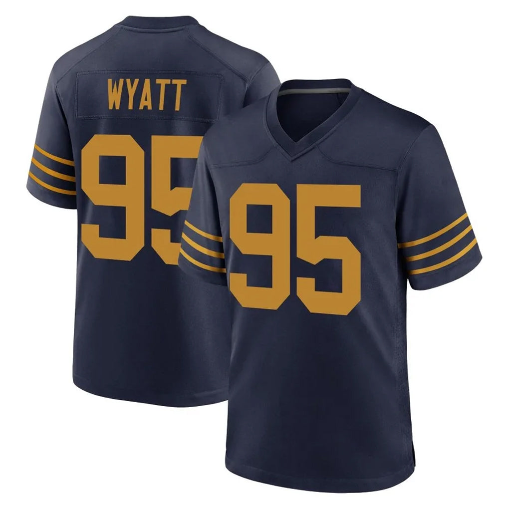 Davalo GB.Packers #95 Devonte Wyatt Player Navy The 1923 Classic Home Game Stitched Jerseys