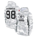 Davalo GB.Packers #98 Javon Hargrave Player Arctic Camo Salute to Service Hoodies Limited Game Stitched Jerseys