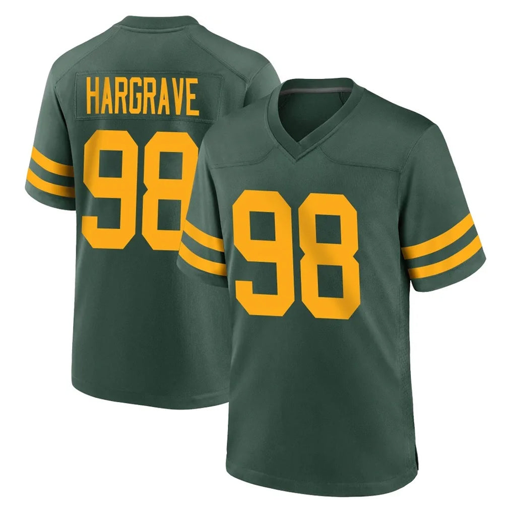 Davalo GB.Packers #98 Javon Hargrave Player Green Alternate Home Game Stitched Jerseys