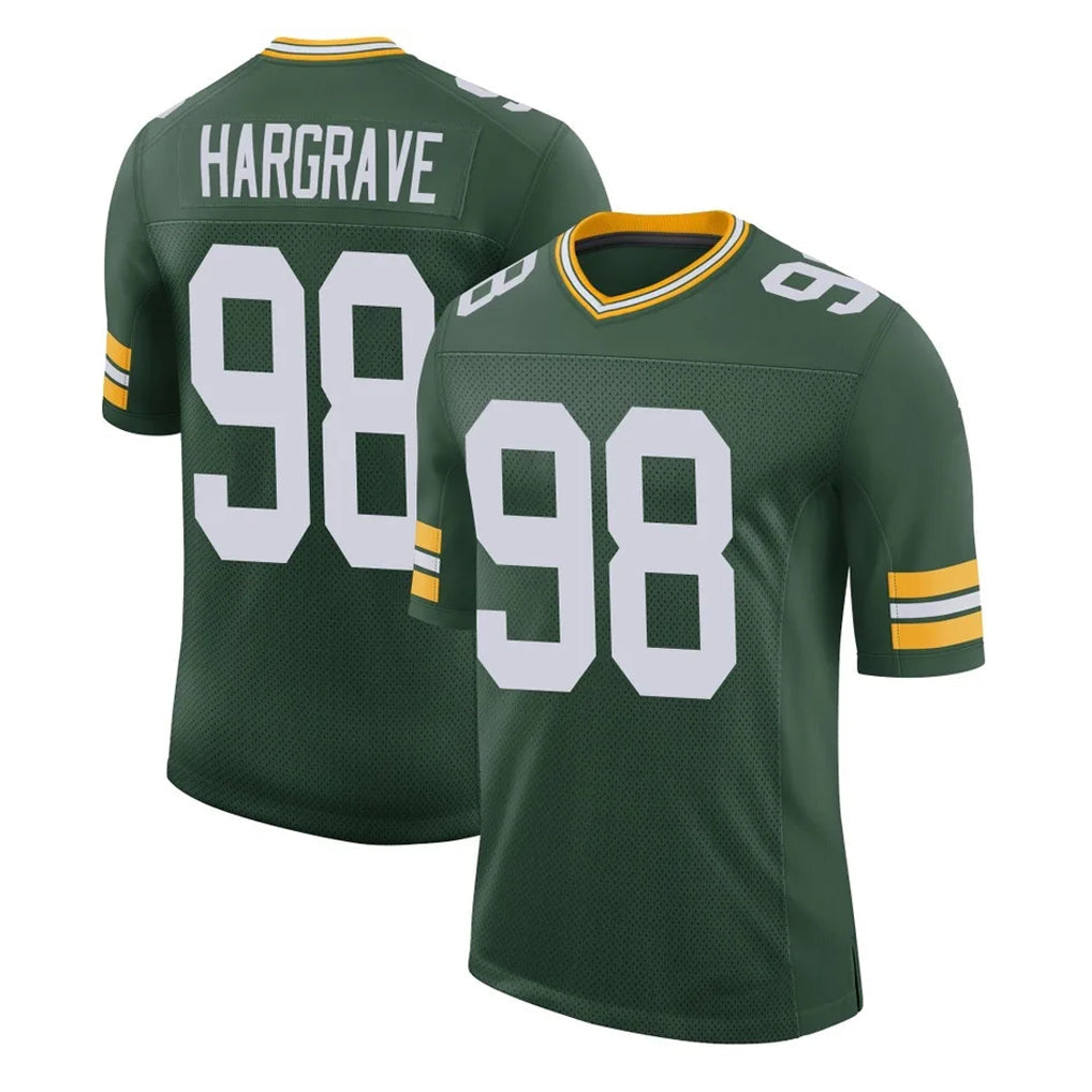 Davalo GB.Packers #98 Javon Hargrave Player Green Limited Classic Home Game Stitched Jerseys