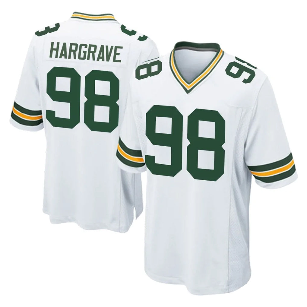 Davalo GB.Packers #98 Javon Hargrave Player White Home Game Stitched Jerseys