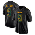 Davalo GB.Packers #9 Christian Watson Player Black Fashion Home Game Stitched Jerseys