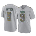Davalo GB.Packers #9 Christian Watson Player Gray Atmosphere Fashion Home Game Stitched Jerseys