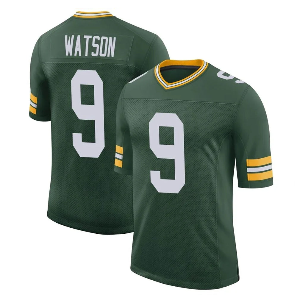 Davalo GB.Packers #9 Christian Watson Player Green Limited Classic Home Game Stitched Jerseys