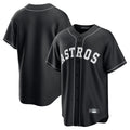 Davalo H.Astros Black Home Game Blank Player Stitched Jerseys