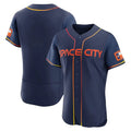 Davalo H.Astros Navy City Connect Limited Elite Home Blank Player Stitched Jerseys