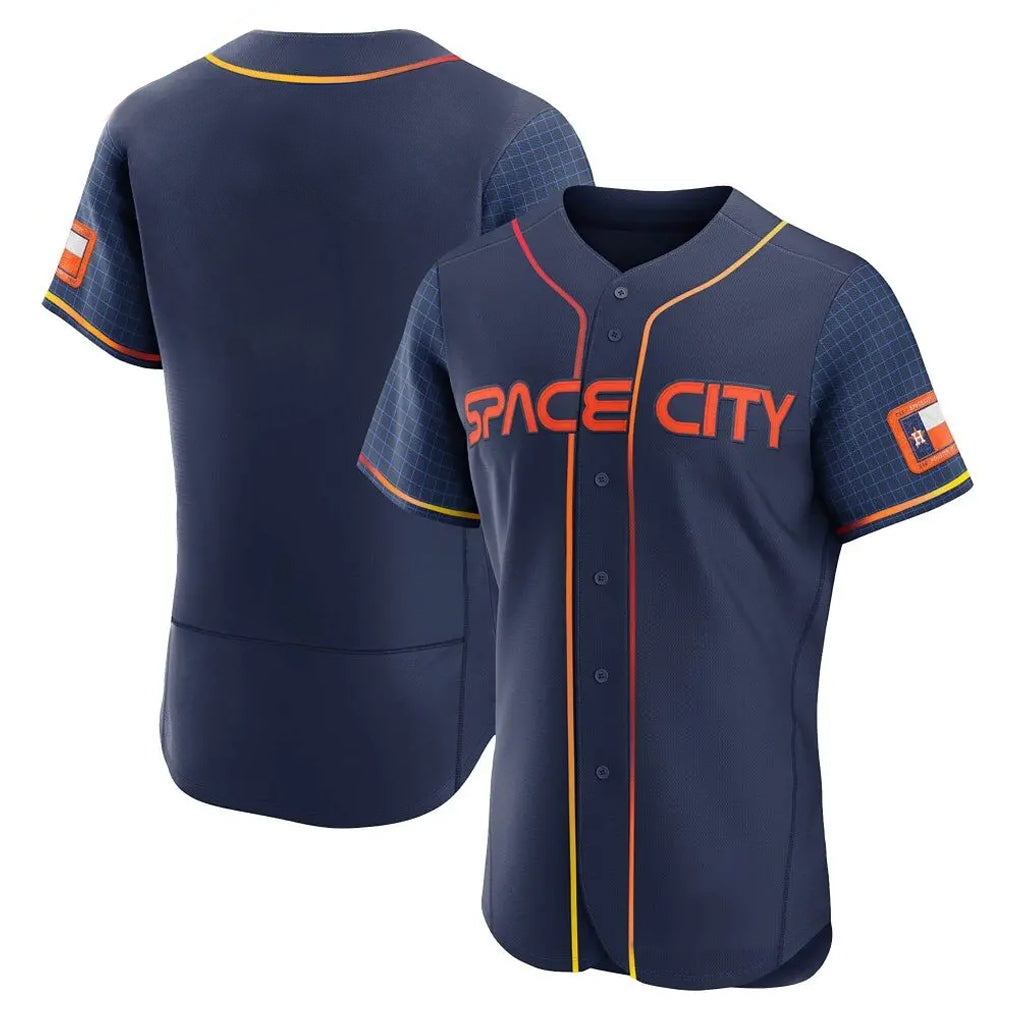 Davalo H.Astros Navy City Connect Limited Elite Home Blank Player Stitched Jerseys