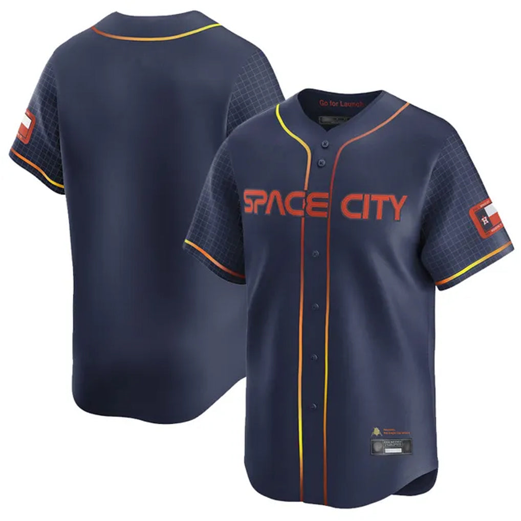 Davalo H.Astros Navy City Connect Limited Home Blank Player Stitched Jerseys