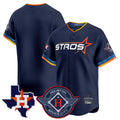 Davalo H.Astros Navy City Connect Texas Patch Vapor Premier Blank Player Limited Home Stitched Jerseys