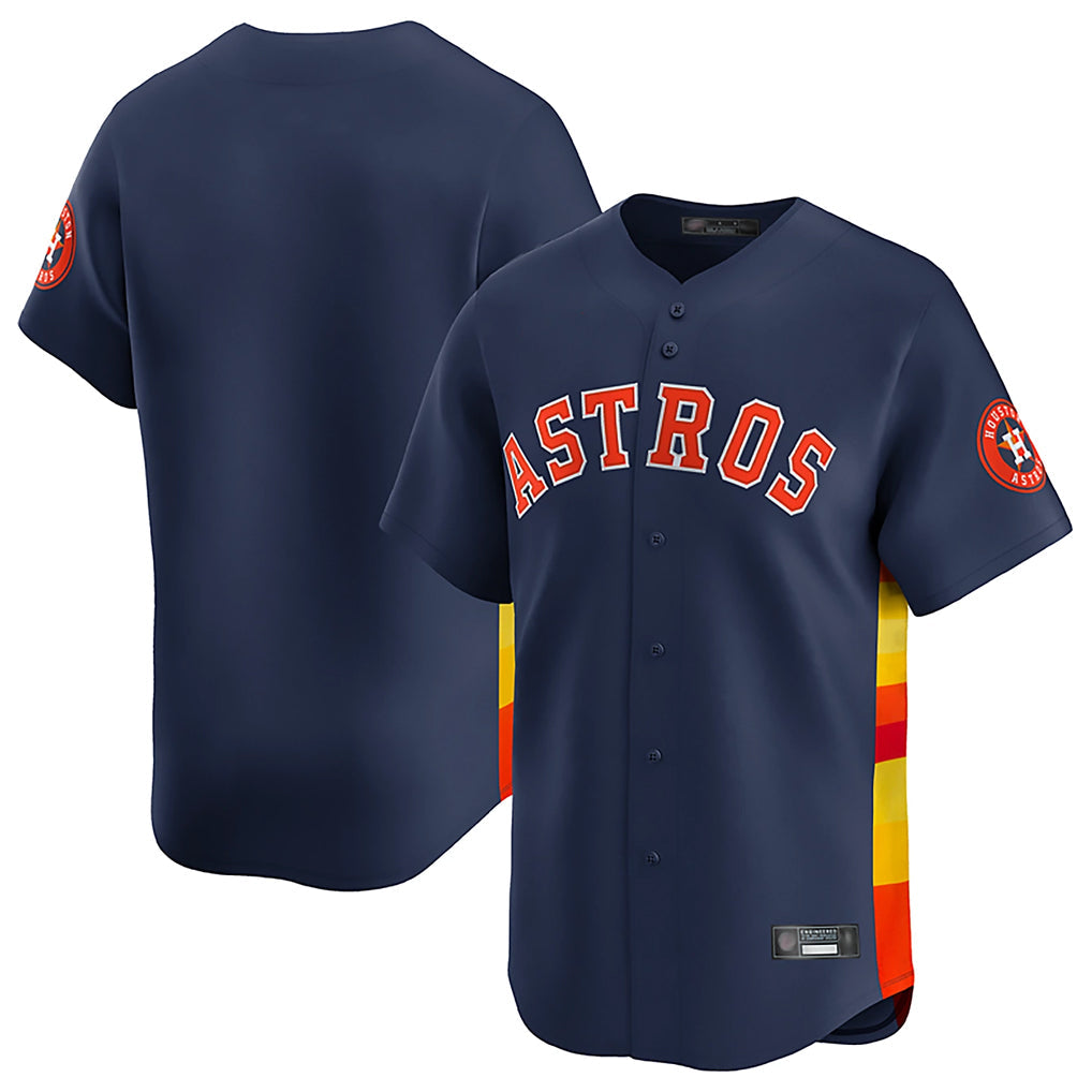 Davalo H.Astros Navy Home Limited Blank Player Stitched Jerseys