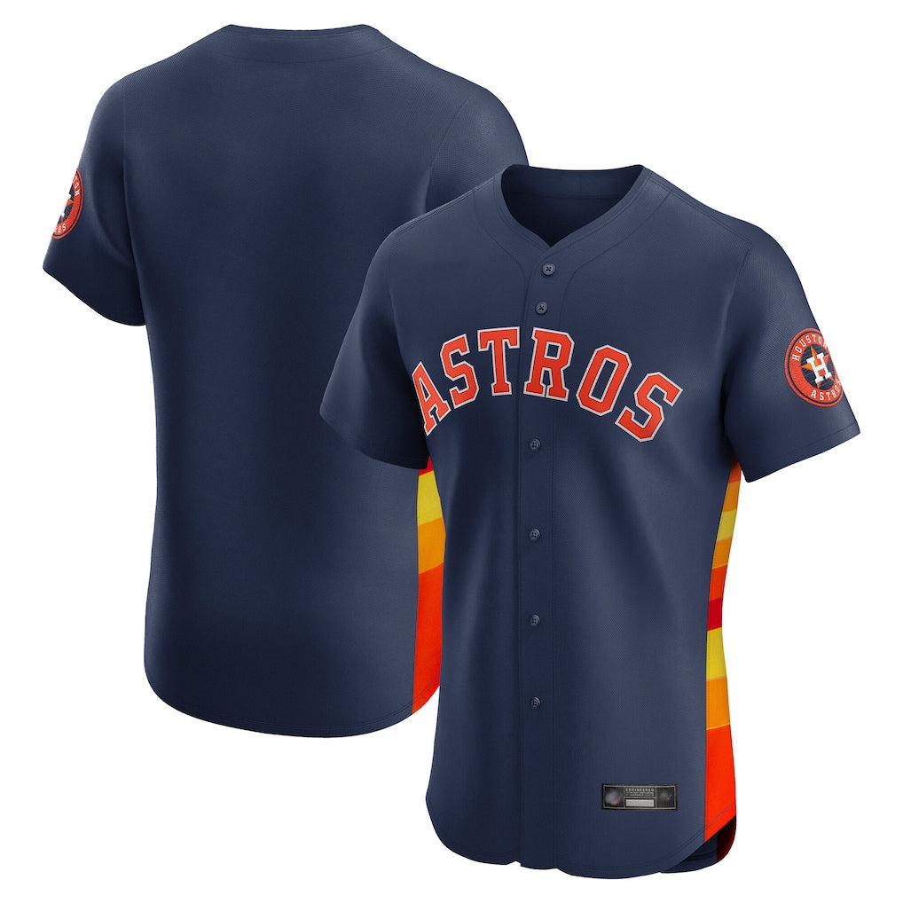 Davalo H.Astros Navy Limited Elite Home Blank Player Stitched Jerseys