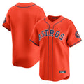 Davalo H.Astros Orange Home Limited Blank Player Stitched Jerseys