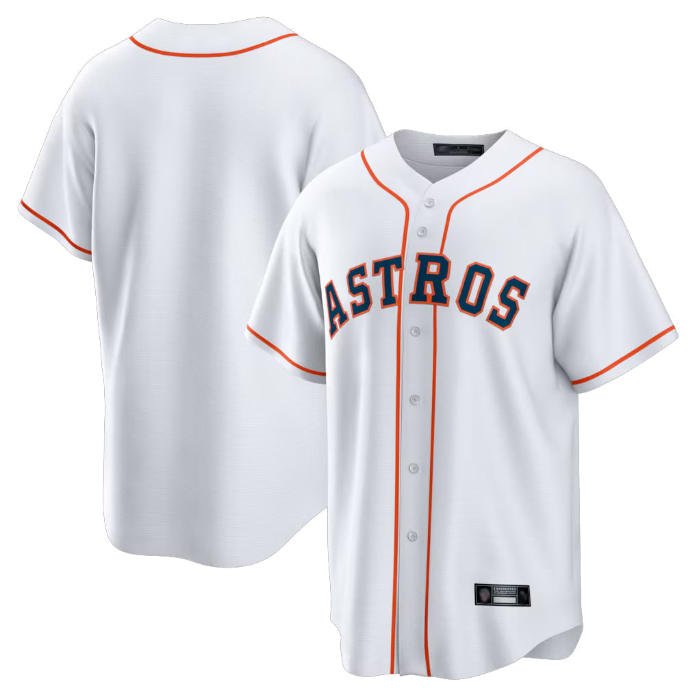 Davalo H.Astros White Home Game Blank Player Stitched Jerseys