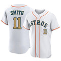 Davalo H.Astros #11 Cam Smith Player Gold Collection Limited Elite Home Stitched Jerseys