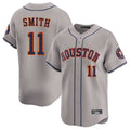 Davalo H.Astros #11 Cam Smith Player Gray Home Limited Stitched Jerseys