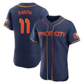 Davalo H.Astros #11 Cam Smith Player Navy City Connect Limited Elite Home Stitched Jerseys
