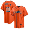 Davalo H.Astros #11 Cam Smith Player Orange Home Game Stitched Jerseys