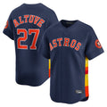 Davalo H.Astros #27 Jose Altuve Player Navy Home Limited Stitched Jerseys
