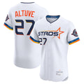 Davalo H.Astros #27 Jose Altuve Player White City Connect Limited Elite Home Stitched Jerseys