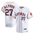 Davalo H.Astros #27 Jose Altuve Player White Home Limited Stitched Jerseys