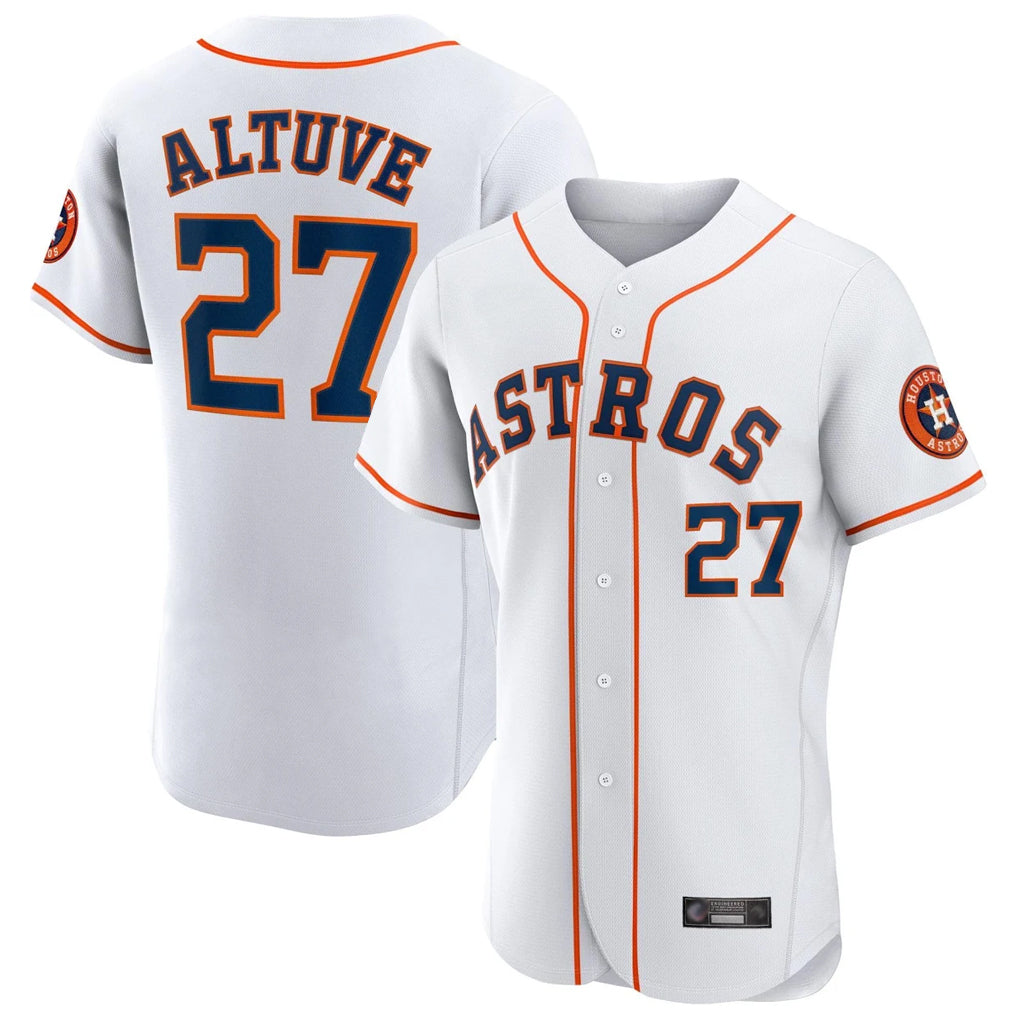 Davalo H.Astros #27 Jose Altuve Player White Limited Elite Home Stitched Jerseys