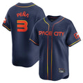 Davalo H.Astros #3 Jeremy Pe?a Player Navy City Connect Home Limited Stitched Jerseys