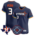 Davalo H.Astros #3 Jeremy Pe?a Player Navy City Connect Texas Patch Vapor Premier Limited Elite Home Stitched Jerseys