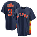 Davalo H.Astros #3 Jeremy Pe?a Player Navy Home Game Stitched Jerseys