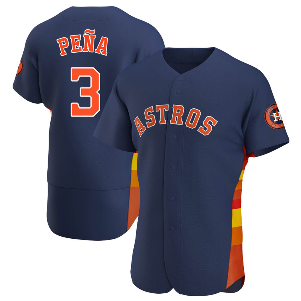 Davalo H.Astros #3 Jeremy Pe?a Player Navy Home Limited Elite Stitched Jerseys