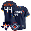 Davalo H.Astros #44 Yordan Alvarez Player Navy City Connect Texas Patch Vapor Premier Limited Home Stitched Jerseys
