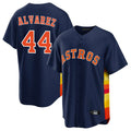 Davalo H.Astros #44 Yordan Alvarez Player Navy Home Game Stitched Jerseys
