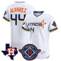 Davalo H.Astros #44 Yordan Alvarez Player White City Connect Texas Patch Vapor Premier Limited Elite Home Stitched Jerseys