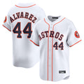Davalo H.Astros #44 Yordan Alvarez Player White Home Limited Stitched Jerseys