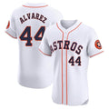 Davalo H.Astros #44 Yordan Alvarez Player White Limited Elite Home Stitched Jerseys