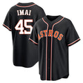 Davalo H.Astros #45 Tatsuya Imai Player Black Fashion Out Home Game Stitched Jerseys