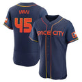 Davalo H.Astros #45 Tatsuya Imai Player Navy City Connect Limited Elite Home Stitched Jerseys
