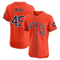 Davalo H.Astros #45 Tatsuya Imai Player Orange Home Limited Elite Stitched Jerseys