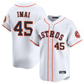 Davalo H.Astros #45 Tatsuya Imai Player White Home Limited Stitched Jerseys