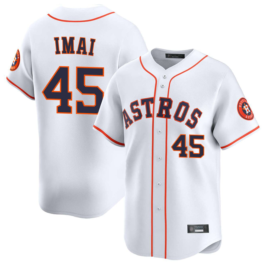 Davalo H.Astros #45 Tatsuya Imai Player White Home Limited Stitched Jerseys