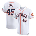 Davalo H.Astros #45 Tatsuya Imai Player White Limited Elite Home Stitched Jerseys