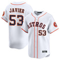 Davalo H.Astros #53 Cristian Javier Player White Home Limited Stitched Jerseys