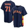 Davalo H.Astros #71 Josh Hader Player Navy Home Game Stitched Jerseys