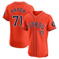 Davalo H.Astros #71 Josh Hader Player Orange Home Limited Elite Stitched Jerseys