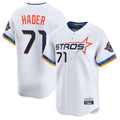 Davalo H.Astros #71 Josh Hader Player White City Connect Limited Home Stitched Jerseys