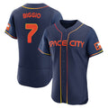 Davalo H.Astros #7 Craig Biggio Player Navy City Connect Limited Elite Home Stitched Jerseys