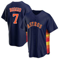 Davalo H.Astros #7 Craig Biggio Player Navy Home Game Stitched Jerseys