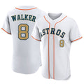 Davalo H.Astros #8 Christian Walker Player Gold Collection Limited Elite Home Stitched Jerseys