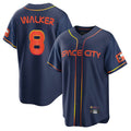 Davalo H.Astros #8 Christian Walker Player Navy City Connect Home Game Stitched Jerseys